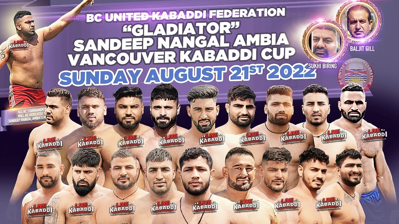 Live Vancouver Kabaddi Cup 2022 Canada Kabaddi Live Kabaddi