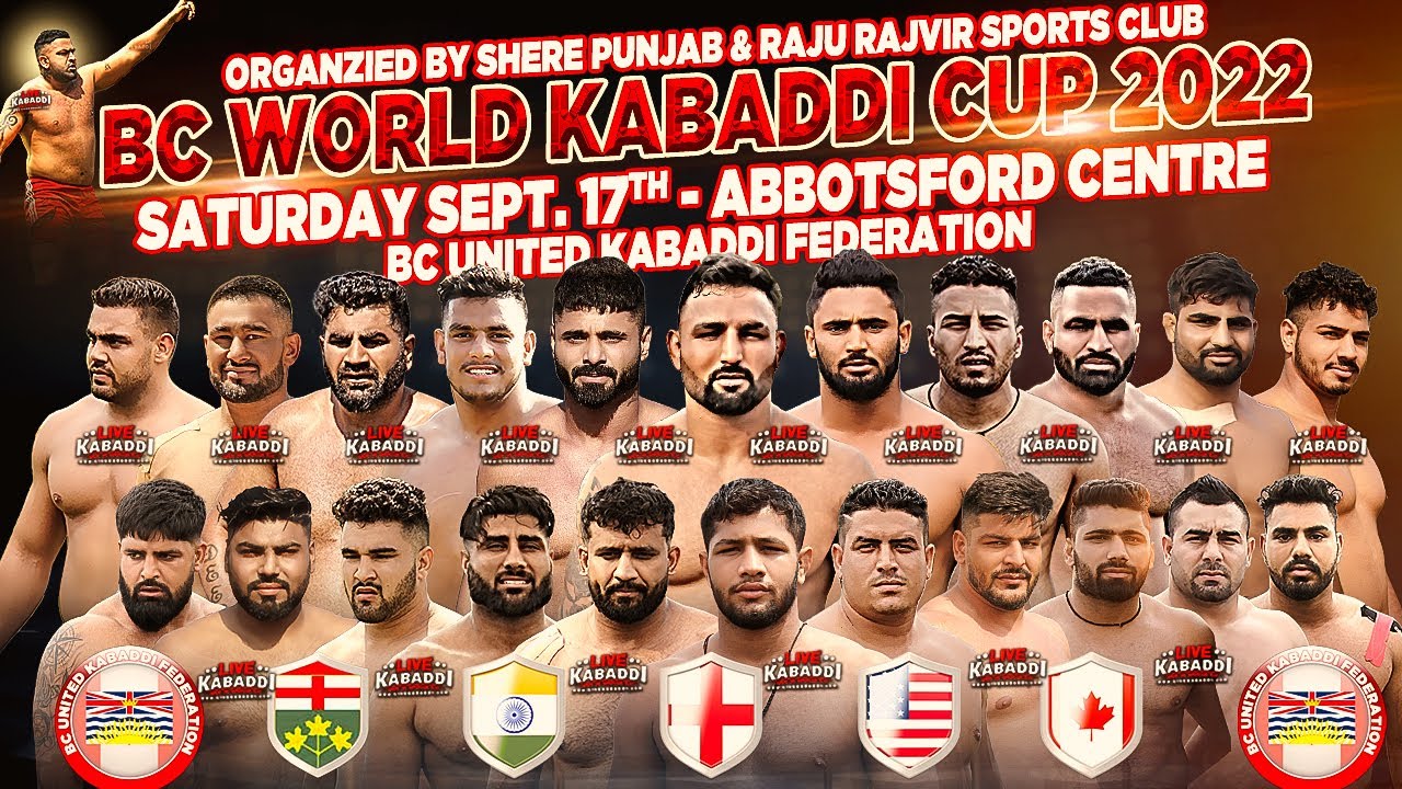 LIVE BC World Kabaddi Cup 2022 Canada Kabaddi Live Kabaddi