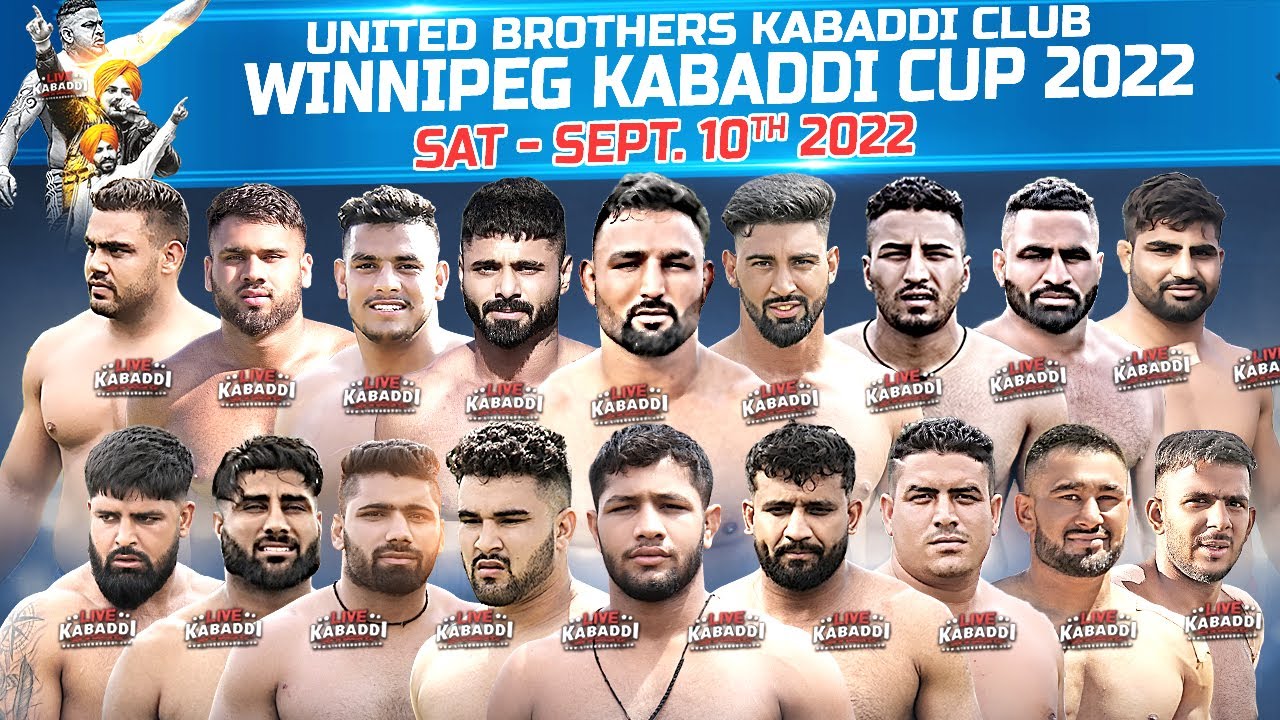 LIVE Winnipeg Kabaddi Cup United Brothers 2022 Live Kabaddi