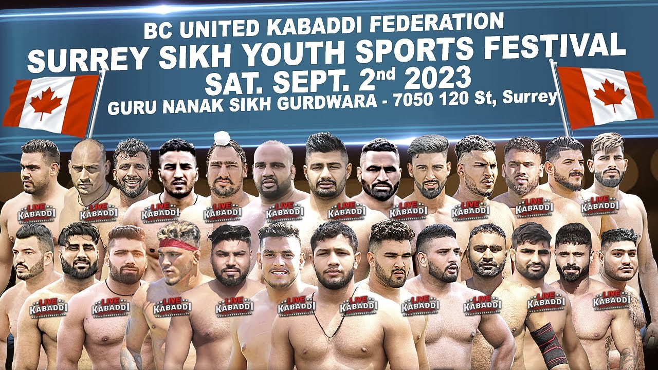 LIVE Surrey Kabaddi Cup 2023 Canada Kabaddi Live Kabaddi